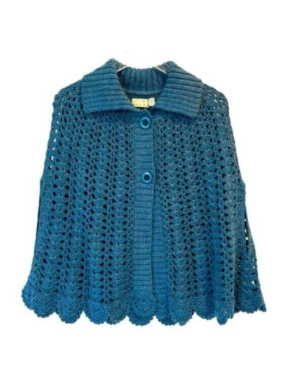 NWT Kimchi Blue by Urban Outfitters |  Crochet Knit Poncho Sweater Size S/M